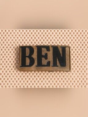 5 For $15 'BEN' Name Brass Belt Buckle - Black